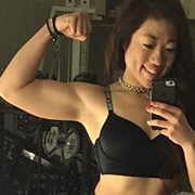 Teen muscle girl Fitness girl Jasmine